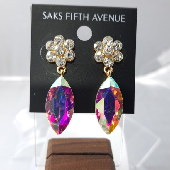 Saks Fifth Avenue Iridescent Dangle Earrings - Picture 3 of 4